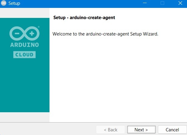 Create Agent of Arduino installing in Windows 11. 