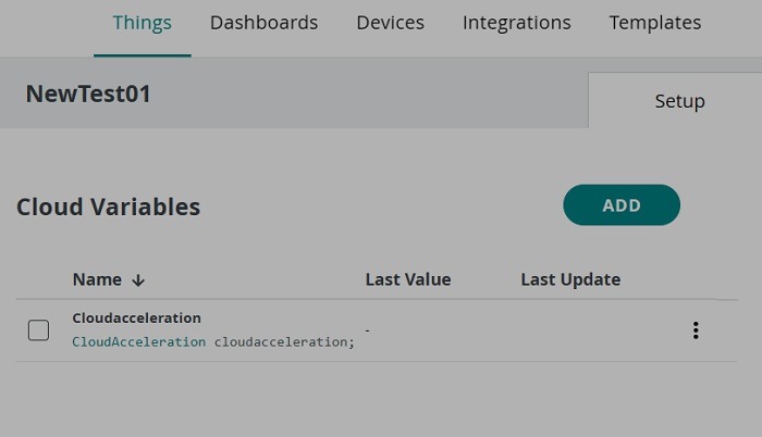 Arduino Web Editor Things Visible Cloud Variables