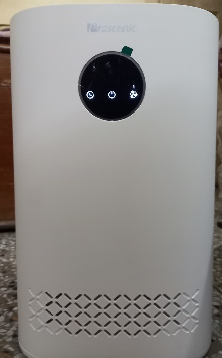 Smart air Purifier powered on without Wi-Fi access.
