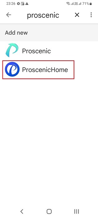 Air purifier app identified in Google Home app for Android.