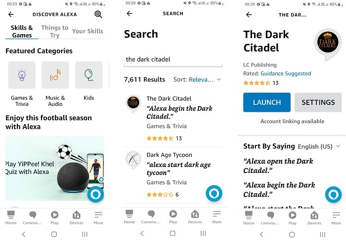 Alexa Secret Commands The Dark Citadel Skill