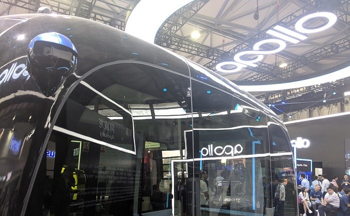 Baidu's Apollo self-driving bus. 