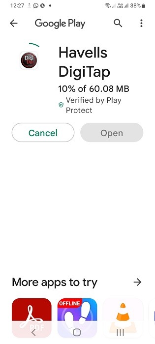 Download and install Alexa-recommended smart fan app in Google Play.