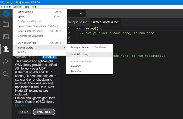 Add ZIP library from Include Library in Arduino's main console window. 