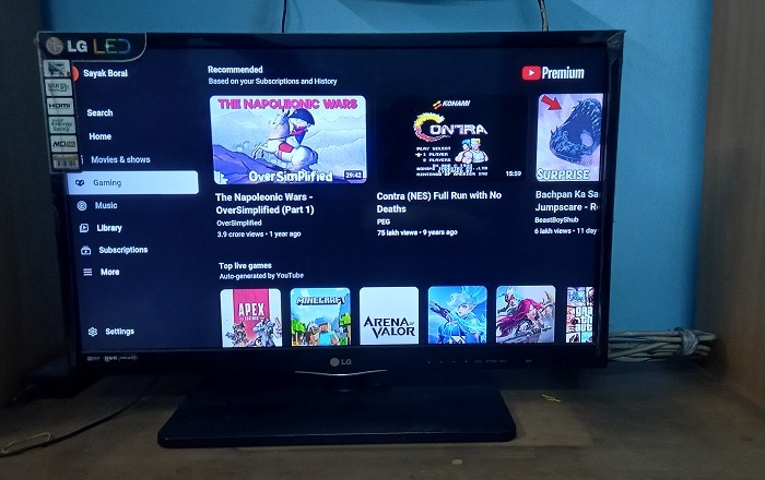 Using IR blaster voice controls in place of TV remote.