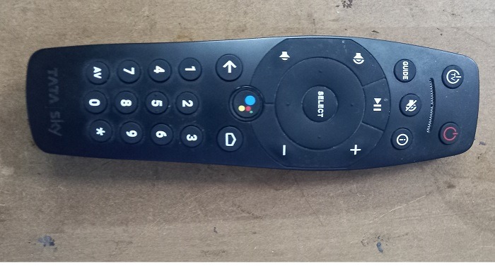 Original TV remote which will be replaced by universal remote of IR blaster.