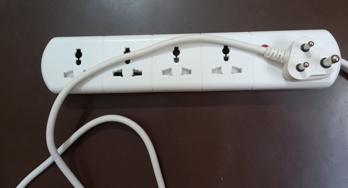 Smart power strip looks like a regular power strip. 